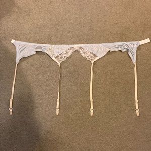 Vintage Chic by H.I.S. Baby Blue And Ivory Garter Belt